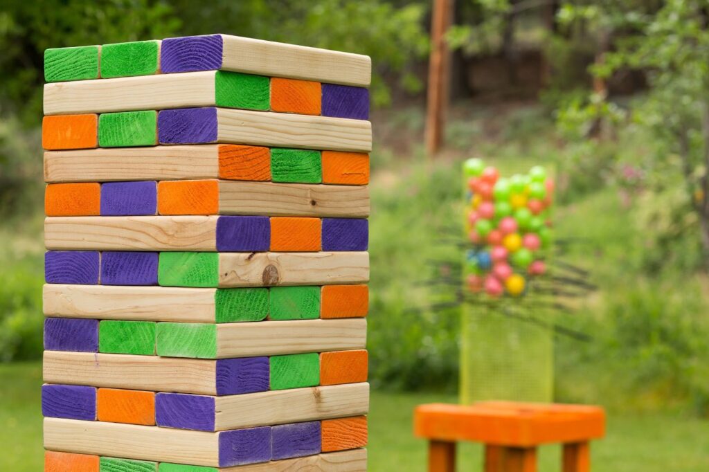 giant jenga tower